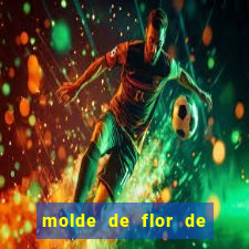 molde de flor de eva grande para imprimir