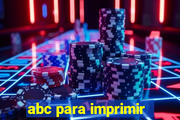 abc para imprimir