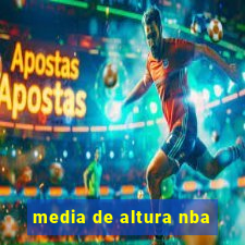 media de altura nba