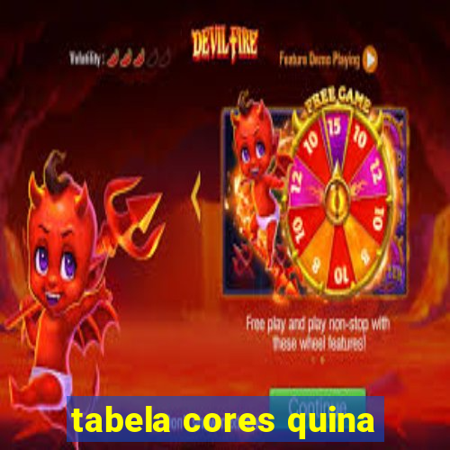 tabela cores quina