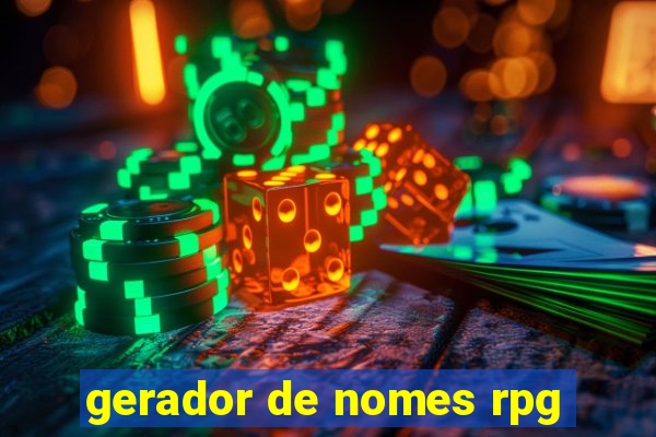 gerador de nomes rpg