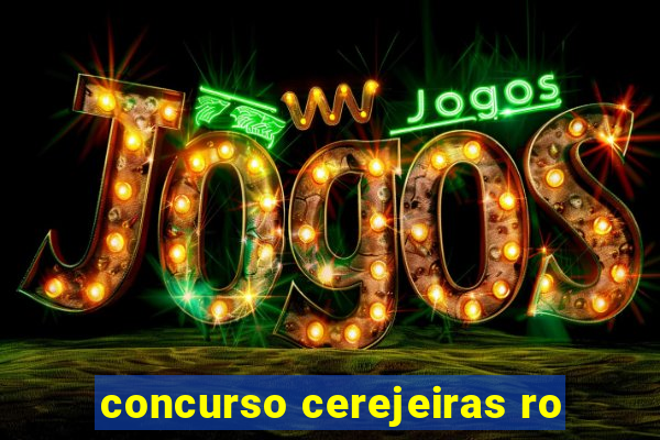 concurso cerejeiras ro